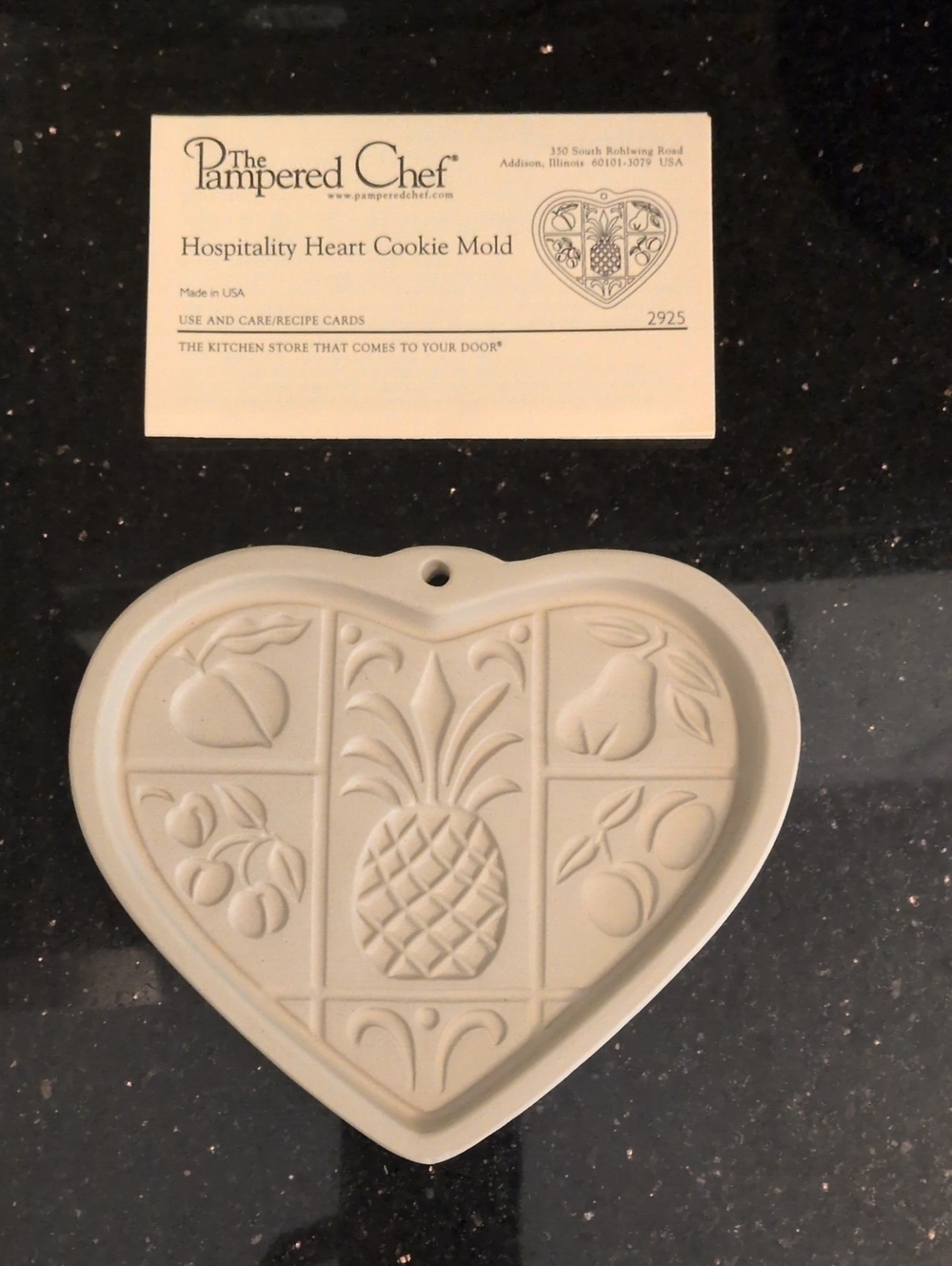 The Pampered Chef Heart Cookie Mold